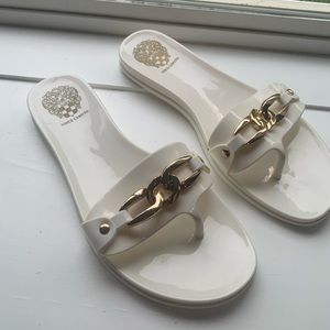 Vince Camino White Sandals